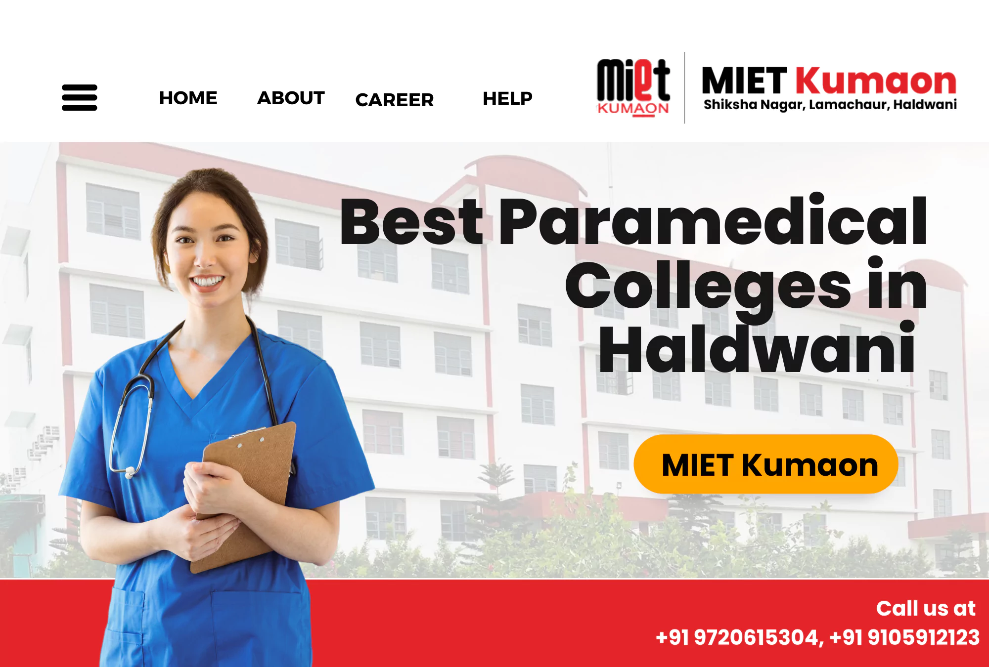 Best Paramedical Colleges in Haldwani MIET Kumaon MIET KUMAON