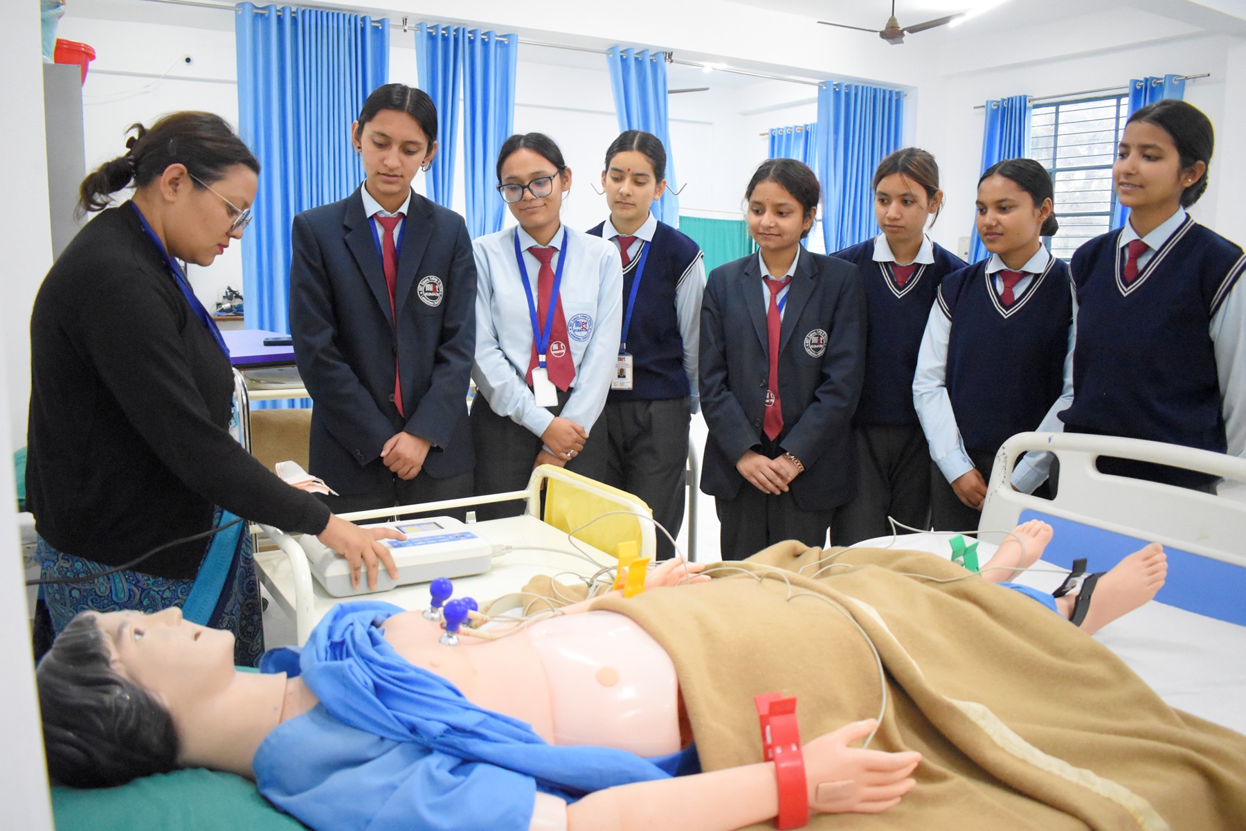 Nursing Student caring for patient