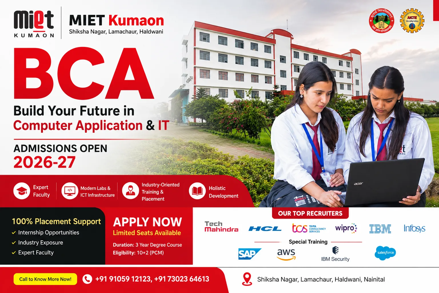 Best BCA College in Haldwani – MIET Kumaon
